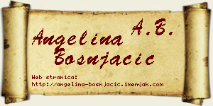 Angelina Bošnjačić vizit kartica